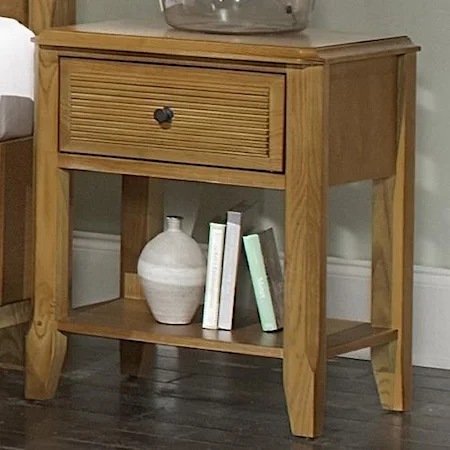 Wooden Night Stand with Drawer